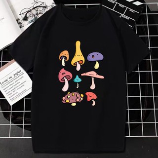 New [COD]เสื้อยืดคอกลม พิมพ์ลายเห็ด Kawaii Magic Psychedelic Shrooms แฟชั่นฤดูร้อน สําหรับผู้ชาย และผู้หญิง 2022