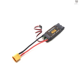 Ctoy ปลั๊กควบคุมความเร็วอิเล็กทรอนิกส์ 40A ESC 2-4S XT60 พร้อมหัวกล้วย 5V 3A BEC 3.5 มม. สําหรับเครื่องบิน Heli