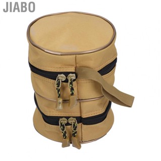 Jiabo Round Fishing Reel Storage Bag Double Layer Tackle Protective Cas