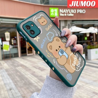 เคสโทรศัพท์มือถือแบบแข็ง ใส กันกระแทก ลายการ์ตูนหมีเท็ดดี้ สําหรับ Samsung A03 Core A04 A04E A04s M04 F04 A14 5G