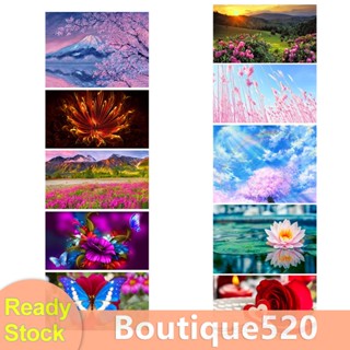 [boutique520.th] ชุดงานปักครอสติชเม็ดบีด ทรงเพชร 5D ขนาด 40x30 ซม. DIY