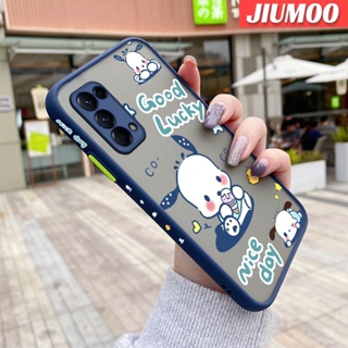 เคสโทรศัพท์มือถือ ซิลิโคนใส ขอบสี่เหลี่ยม กันกระแทก ลายการ์ตูน Pochacco สําหรับ OPPO Reno 5 Reno 5 Pro Reno 5K 5G Find X3 Lite