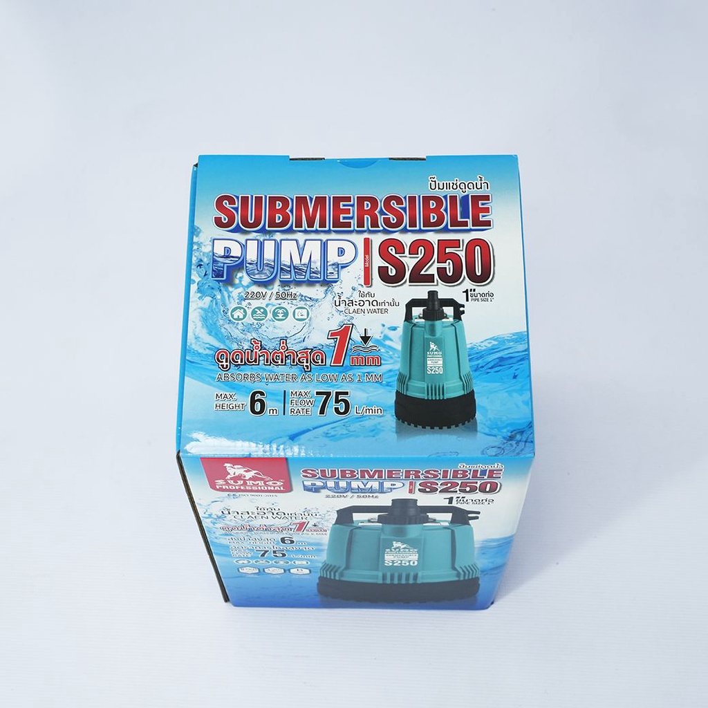 ปั๊มแช่ดูดน้ำ 1” MODEL S250 SUMO สำหรับน้ำสะอาดหรือน้ำดีที่มีตะกอนขนาดไม่เกิน 5 มิลลิเมตร - รูปที่ 3