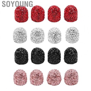 Soyoung Stem Air Cover  Shiny Attractive Bling Valve Caps for Car Motorcycle