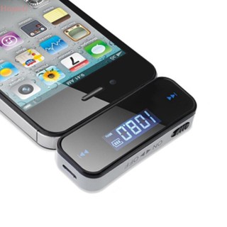 [HopeU] เครื่องส่งสัญญาณเสียงเพลง FM ไร้สาย หน้าจอ LCD 3.5 มม. mp3 สําหรับ iPhone Samsung iPad