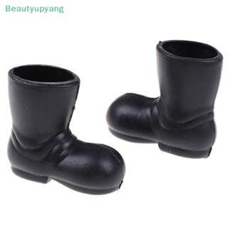 [Beautyupyang] รองเท้าซานตาคลอสจิ๋ว สําหรับตกแต่งบ้านตุ๊กตา 1:12 1 คู่