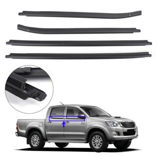 Toyota BS4 For Door Glass Weatherstrip Rubber Seal RH+LH TGN16 05-15 Hilux GGN25