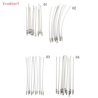 [EruditerT] พวงกุญแจ สายเคเบิล สเตนเลส 10 15 20 ซม. สําหรับเดินป่า 10 ชิ้น [ใหม่]