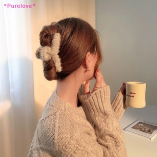 Purelove&gt; ใหม่ กิ๊บติดผม ผ้ากํามะหยี่ขนนิ่ม คริสตัล มุก ดอกไม้ กิ๊บแฟชั่น หรูหรา หางม้า เครื่องประดับผม สําหรับผู้หญิง ใหม่