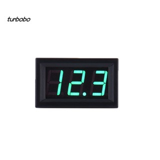 Turbobo แผงโวลต์มิเตอร์ดิจิทัล DC4.5V-30V หน้าจอ 0.56 นิ้ว 2 สาย LED ขนาดเล็ก