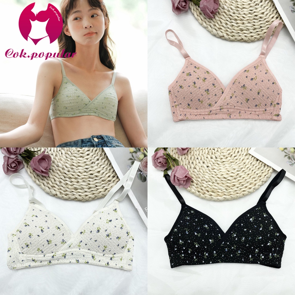 #065 เสื้อสายเดี่ยวแฟชั่น ผ้านิ่มใส่สบาย มีฟองติดตัว บราสายเดี่ยวน่ารัก เสื้อกล้ามแบบสวม ระบายอากาศ COK