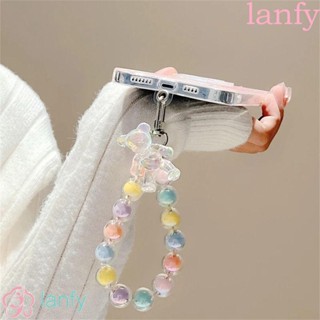 LANFY เครื่องประดับ สายคล้องโทรศัพท์มือถือ ป้องกันการสูญหาย ลายการ์ตูน สําหรับเด็กผู้หญิง