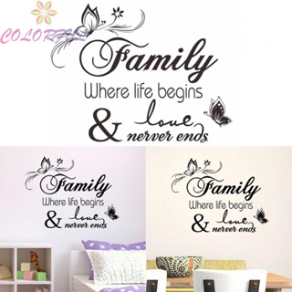 【COLORFUL】Wall Decals Lovely Water Resistant 58*33CM Elegant Room Good Viscidity