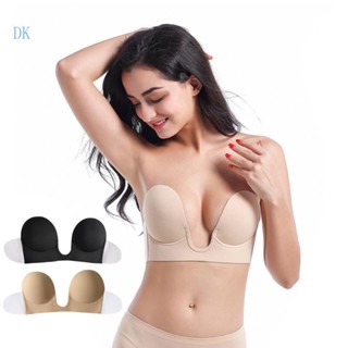 Dk Sticky Bra สําหรับผู้หญิง และเด็กผู้หญิง ลึก Plunge Bra Push Up Bra ที่ไม่มีสายหนังกาวชุดชั้นใน