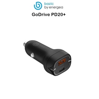 Bazic GoDrive PD20+ Car Charger Duo Port USB-C PD20W/USB-A QC 3.0 หัวชาร์จในรถยนต์เกรดพรีเมี่ยม สำหรับ อุปกรณ์ชาร์จในรถ