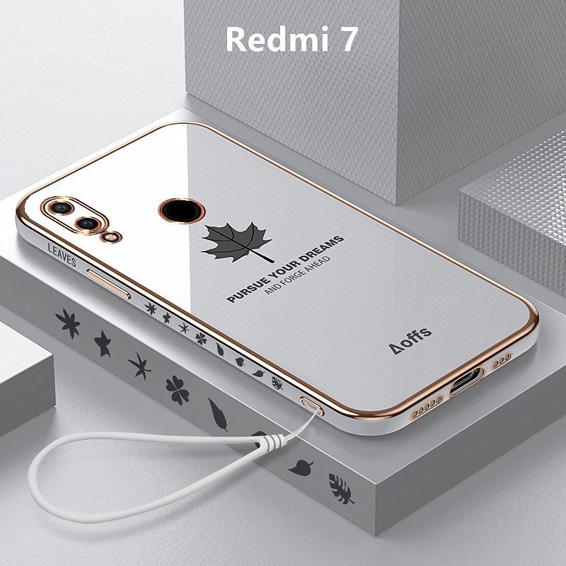 เคส Redmi 7 case ลายใบเมเปิ้ล TPU แบบนิ่ม เคสมือถือ เคสโทรศัพท์ Redmi 7