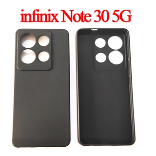 Infinix Note 30 5G เคสสีดํา ใส นิ่ม TPU ซิลิโคน ป้องกันเต็มรูปแบบ