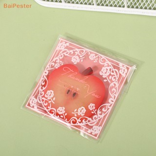 [BaiPester] ถุงพลาสติก มีกาวในตัว ลายดอกกุหลาบ สําหรับใส่ขนม คุกกี้ บิสกิต มาการอง งานแต่งงาน 100 ชิ้น