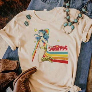 Urusei Yatsura เสื้อยืด พิมพ์ลายกราฟฟิค มังงะ แนวสตรีท สําหรับผู้หญิง