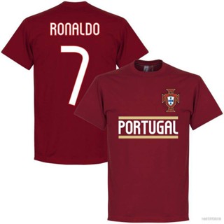 Si World Cup เสื้อยืดคอกลม แขนสั้น พิมพ์ลาย Ronaldo No.7 พลัสไซซ์