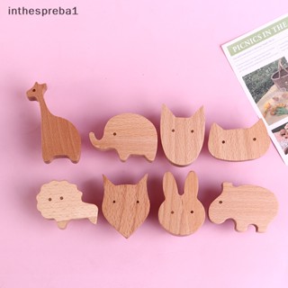 Inthespreba1^^ ตะขอไม้เนื้อแข็ง ติดผนัง สําหรับแขวนผ้าขนหนู เสื้อโค้ท เสื้อผ้า