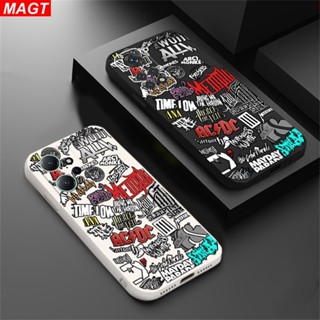 เคสโทรศัพท์มือถือแบบนิ่ม ลายฉลากแบรนด์แฟชั่น MAGT สีสดใส สําหรับ Redmi Note 12 Pro 12C 10 5G 11 Prime 10C 10A 9C 9T Note11S 11 Pro 10 5G 10S 9S Poco M5S F4 F4 GT M3 Pro X3 Pro NFC C40