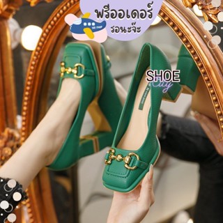 TM45 ส้นสูง 2.5 นิ้ว size 35-40 คัทชูหัวตัด  งานสวย รองเท้าผู้หญิง พรีออเดอร์