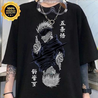 ป่าเสื้อยืดลําลอง แขนสั้น พิมพ์ลายอนิเมะ JUJUTSU KAISEN ขนาดใหญ่ สําหรับผู้ชาย และผู้หญิง(S-5XL)