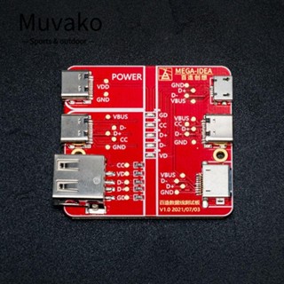 MUVAKO การ์ดทดสอบสายชาร์จ USB 3 in 1 ใช้งานง่าย สําหรับ iOS Interface