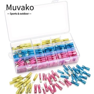 MUVAKO ขั้วต่อสายไฟ ตัวเมีย ตัวผู้ 22-18 16-14 12-10 AWG สําหรับรถยนต์ 300 ชิ้น