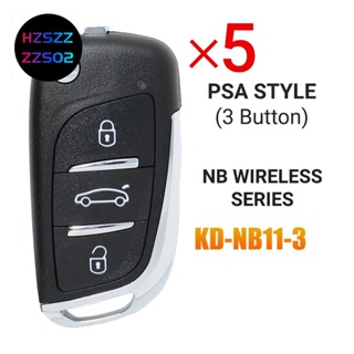 ใหม่ รีโมตกุญแจรถยนต์ ABS 3 ปุ่ม สําหรับ KEYDIY NB11 KD900 KD900+ URG200 KD-X2 KD-MAX 5 ชิ้น ต่อล็อต