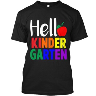 เสื้อยืด พิมพ์ลาย Hello kinder garten สําหรับผู้ชาย XS-4XL-5XL-6XL