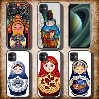 เคสโทรศัพท์มือถือแบบนิ่ม TPU ลายตุ๊กตารัสเซีย matryoshka C173 สําหรับ iPhone 6 6S 7 8 Plus XR XS Max