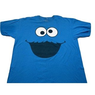 เสื้อยืด พิมพ์ลาย Sesame Street Cookie Monster แฟชั่นสําหรับผู้ชาย