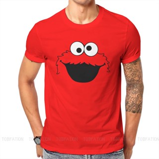 เสื้อยืด พิมพ์ลาย Sesame Street 80S Tv Series Cookie Lover Monster Face สไตล์วินเทจ แฟชั่นสําหรับผู้ชาย