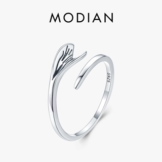 Modian ใหม่ แหวนเงินแท้ 925 รูปนางเงือก 6-9 ปรับได้ เครื่องประดับ สําหรับผู้หญิง