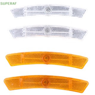 Superaf หลอดไฟสะท้อนแสง เพื่อความปลอดภัย สําหรับติดขอบล้อรถจักรยาน 2 ชิ้น