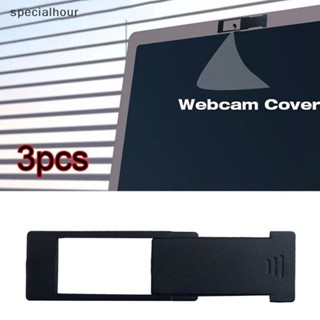 Specialhour^^ สติกเกอร์พลาสติก ป้องกันกล้องเว็บแคม เพื่อความเป็นส่วนตัว สําหรับแล็ปท็อป พีซี 3 ชิ้น