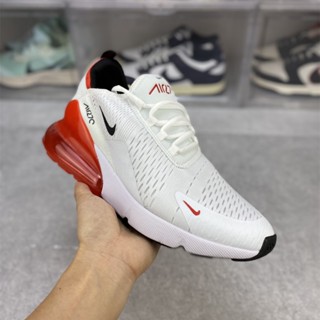 Nk air max 270 รองเท้ากีฬา รองเท้าวิ่งลําลอง สีขาว สีม่วง สีทอง สําหรับผู้ชาย และผู้หญิง