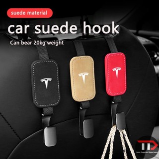 【TD】ตะขอโลหะ หนังกลับ สําหรับเบาะหลัง Tesla Model 3 Model X Model Y S