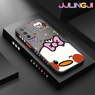 เคสมือถือ แบบแข็ง แบบใส ลายการ์ตูนเป็ด กันกระแทก สําหรับ OPPO A55 5G