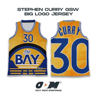 Stephen CURRY GSW เสื้อเจอร์ซีย์โลโก้ ขนาดใหญ่