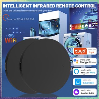 Tuya WiFi IR รีโมตคอนโทรล Tuya Smart Home สําหรับ TV DVD เครื่องปรับอากาศ AUD ทํางานร่วมกับ Alexa Google Home