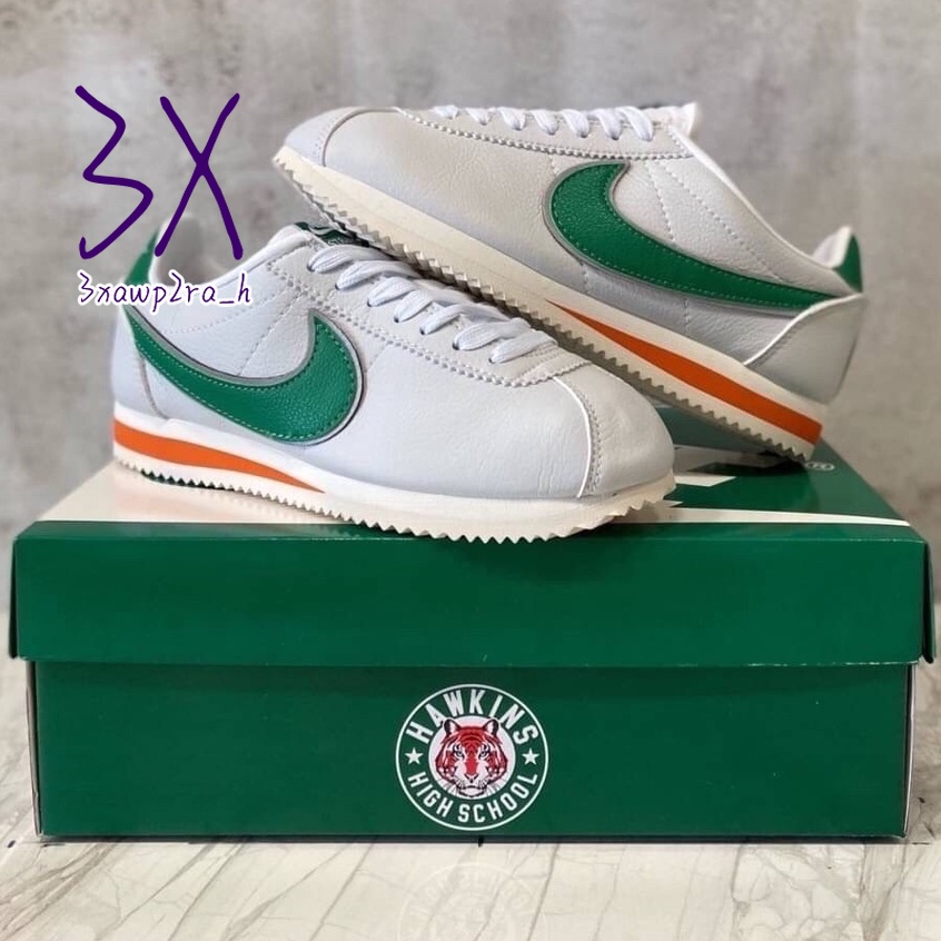 Cortez x Stranger Things Hawkins รองเท้าผ้าใบ รองเท้าผู้ชายและผู้หญิง สินค้าพร้อมกล่อง/ใบเสร็จ รองเท