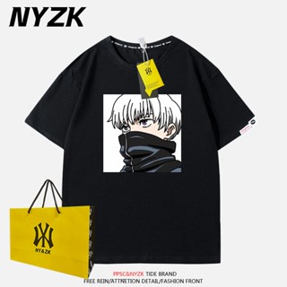 Nyzk Co-Branded Spell Back to Battle เสื้อยืดลําลอง แขนสั้น คอกลม แฟชั่นฤดูร้อน สําหรับผู้ชาย 2023 @-