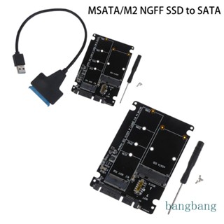 Bang อะแดปเตอร์แปลง M 2 NGFF mSATA SSD เป็น 2 5 นิ้ว สําหรับ M 2 NGFF เป็น