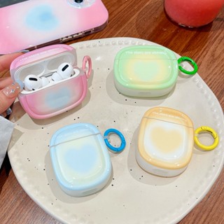 เคสหูฟังบลูทูธ ไล่โทนสี รูปหัวใจ ฤดูร้อน สําหรับ AirPod 1 2 AirPods Pro 2 3