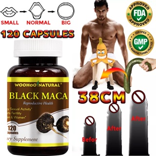 Organic Black Maca - เพิ่มพลัง, สร้างกล้ามเนื้อ, รองรับอารมณ์ตามธรรมชาติ, ความเครียด, เสริมประสิทธิภาพความอดทน, 60/120 แคปซูล