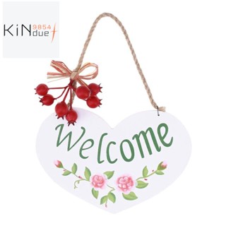 แผ่นป้ายไม้ Welcome แฮนด์เมด สําหรับแขวนตกแต่งผนังบ้าน