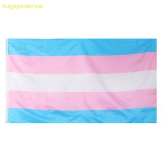 Hugepeaknew ธงทรานส์เจนเดอร์ LGBT 90x150 ซม. 1 ชิ้น